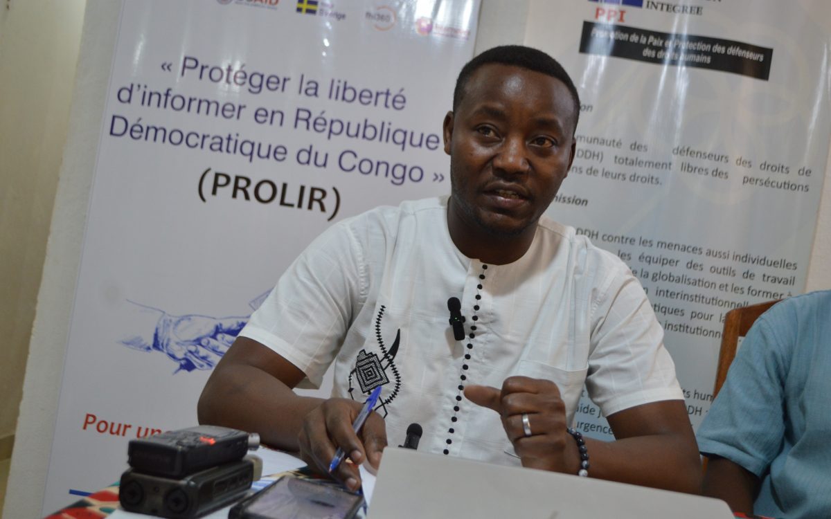 Point de presse au Bureau PPI par Jonathan Magoma. ©DeboutRDC